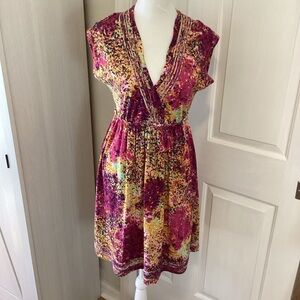 Calvin Klein Multicolor Abstract Midi Dress Sz S